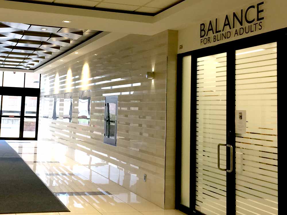 The BALANCE office front doors