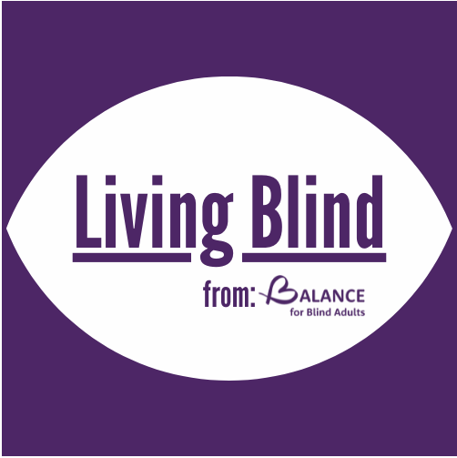 Logo: Living Blind from BALANCE for Blind Adults