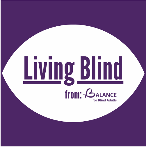 Logo: Living Blind from BALANCE for Blind Adults 